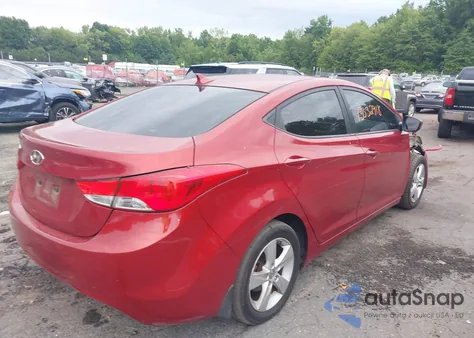 2012 Hyundai Elantra Gls (Ulsan Plant) from USA, damaged, VIN KMHDH4AE2CU384514